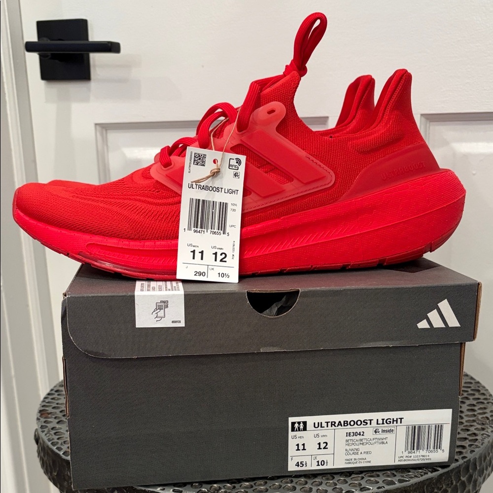 adidas Ultraboost Light Sneakers - Red size 11